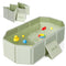 Orzbow Collapsible Baby Bathtub, Toddler Bathtub with Non-Slip Base, Portable Bath Tub