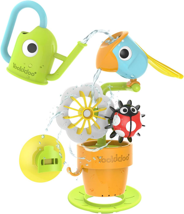 Yookidoo Watering Can Baby Bath Toy (Ages 1-3) Spinning Lady Bug &