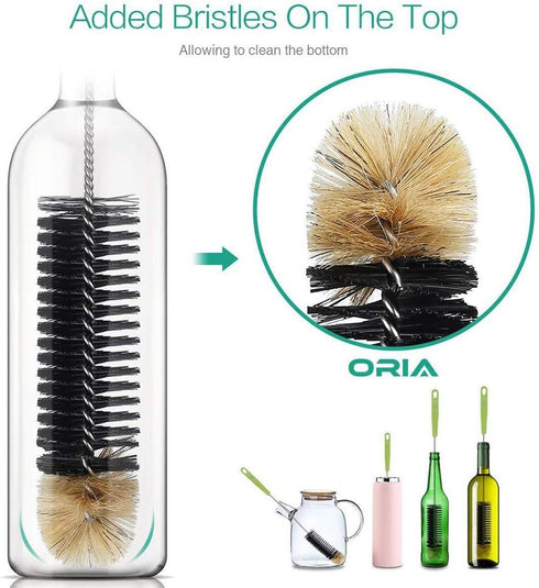 16in Bendable Bottle Brush, Long Handle Bottle Cleaning Brush for Cleaning Narrow Neck Bottles, Baby Bottles, Flask