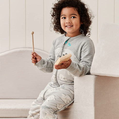 (6-12 3.5TOG Love to Dream Extra Warm Baby Sleep Suit Mo), Super Soft Temp Regulating Sleeping Sack, Warm Wearable