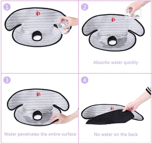Baby Piddle Pad Car Seat Liner, Potty Training Protector with Waterproof Liner for Child Safety Car Seat, Stroller,