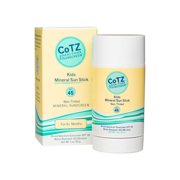 CoTZ Kids Mineral Sunscreen Stick | SPF 45 | Gentle | Mess