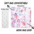 Baby Car Seat Belt Covers - Floral Stroller Seat Strap Covers for Girls Boys, Mink Seat Belt Protectors for Kids