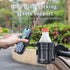 HoneTeek 3-in-1 360 Stroller Cup Phone Holder, Multifunctional Stroller Cup Holder Attachment with Adjustable Phone