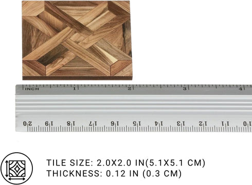 REDUCIO! 1:12 Dollhouse Flooring Tiles Miniature Parquet Pattern for Scale Decor Projects (Woven Diamond)