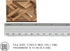 REDUCIO! 1:12 Dollhouse Flooring Tiles Miniature Parquet Pattern for Scale Decor Projects (Woven Diamond)