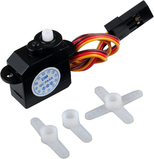 2.1g 180 DM-S0020 4.8-6V (6PCS) Mini Micro Servo Motor Rotation Plastic Gear Servo for RC Car Airplane Helicopter Robot