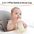 2 1 6 10oz, Mombella Classic in Baby Bottle & Straw Cup with Handle, PPSU Baby Bottles & Sippy Cup, Skinsoft Silicone