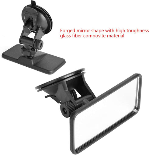 Generic Car Mirror, Adjustable Car Interior Baby Rear View Mirror Kids Monitor Glass for Safety Seat with Suction
