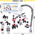 teytoy My First Baby Crib Mobile, Black and White Baby Mobile for Crib, High Contrast Mobile Toy for Newborn Infants