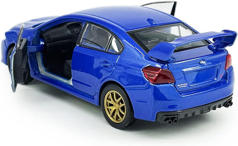 Impreza WRX STI Toy Car Racing Sports Diecast Model 1/36 Scale Metal Pull Back Vehicle for Boys