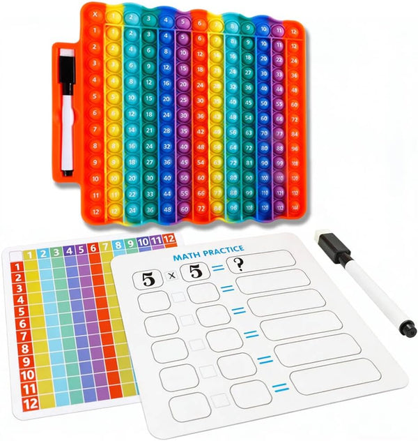 EK-Memory-fish e3 Multiplication Table Game Pop Fidget Learning Toy Educational Math Game Board