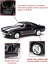 Tianmei 1:32 Scale Supercar Alloy Die-Cast Car Model Collection, Camaro 1969 - Black, Kids Play Vehicle