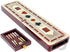 3 Track Continuous Cribbage Board in Maple Wood/Bloodwood - 12.5 Inch Size with Inlaid Card Symbols and Storage Drawer