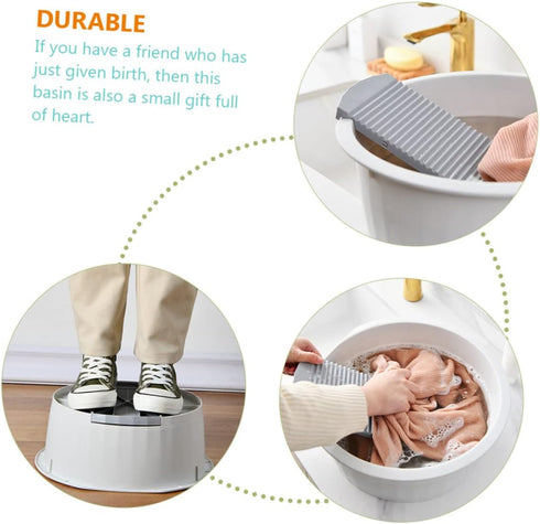 LIFKOME 1 Set Set Foot Soaking Tub Washing Clothes Laundry Travel Collapsible Foot Soak Tub Baby Sink Newborn Clothes