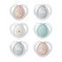 Tommee Tippee Night Time Pacifier, 0-6 Months, Symmetrical Silicone Baglet, BPA-Free Binkies,