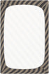 Pigsaly 27x39 Inch Crib Sheets Chocolate Balck Striped Baby Sheet for Standard Crib Mattress Boys Girls Toddler Bed