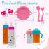 Baby Doll bottle Accessories Toys Baby Doll Magic bottles Playset Disappearing Bottles with Pacifier for Little Girls (big set(for 12-18" doll))
