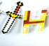 80's Pixel Video Game Themed Happy Birthday Banner, 8-bit Retro Pixel Level Up Party Supplies