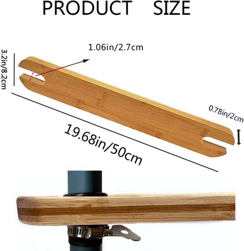High Chair Footrest, Adjustable Height Natural Bamboo Pedal, Suitable for IKEA Antilop High Chair Footstool