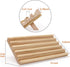Set 4, Set plusvivo Domino Racks with Stand of Mexican Train Dominoes Trays Wooden Domino Holders for Mexican Train