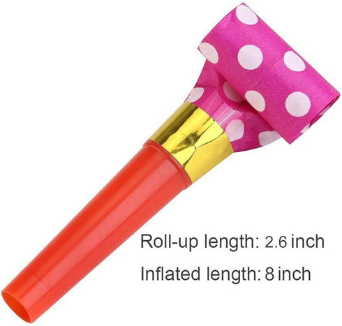 30 Pcs Colorful Party Blower, Musical Blowouts Whistles for Funny Party Noisemakers and Supplies