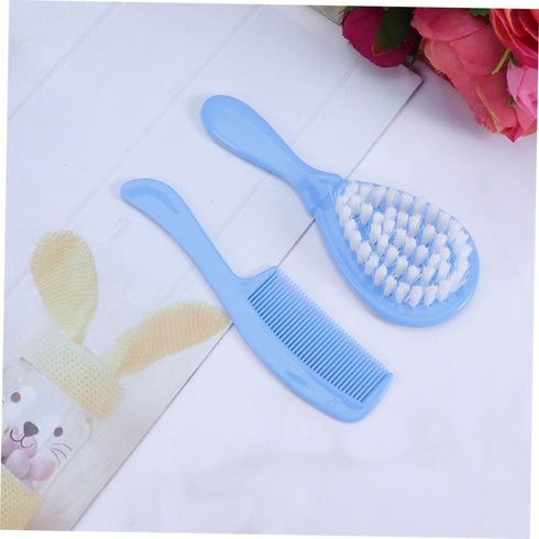 Set 6-Piece Sosoport Baby Hair Brush for Newborns Infant Comb and Massage Brush Kit Soft Silicone Baby Bath Supplies