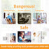 Goodv Child Proof Window Sliding Door Lock 2 Grey Packs for 0.42in to 1.18in - Baby Safety at Home