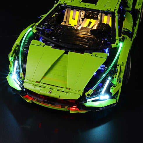 BRIKSMAX LED Lighting Kit for Technic Lamborghini Sián FKP 37 - Compatible with Lego 42115