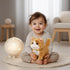 Toddlers,7" Easfan Walking Plush Kitty Toy Stuffed Animal Electric Interactive Talking Musical Plush Toy Grey Cat Leash