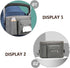 Mummy Kisangel Multi-functional Grey Stroller Diaper Bag Nappy Container Tissue Bottle Holder Portable Bag for Toys
