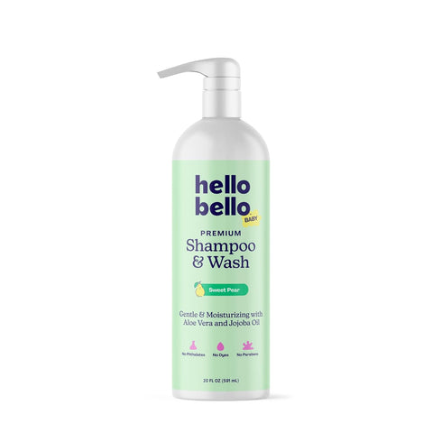 Hello Bello Sweet Pear Shampoo & Body Wash, Hypoallergenic, Dermatologist & Pediatrician