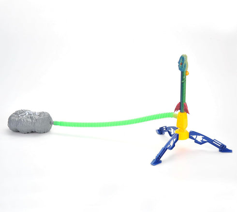PowerTRC Dinosaur Toy Rocket Blasters | Launch Up to 100 ft | 4 Colorful Dino Foam Head Rockets for Kids Ages 3-10+