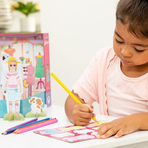 Educational Insights PaperCraft Sweet Boutique, Paper Dolls Fashion Boutique Toy for Ages 3+
