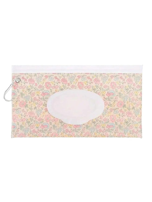 linenb 4pcs Reusable Wipes Pouch Travel-Friendly Refillable Wipes Case Easy-Access Flip Cover, Durable