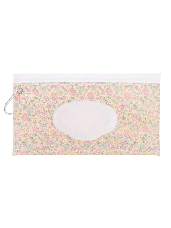 linenb 4pcs Reusable Wipes Pouch Travel-Friendly Refillable Wipes Case Easy-Access Flip Cover, Durable