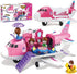 Pink Airplane Toy Private Jet Transport Cargo Vehicle - Big Large Aircraft