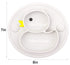 Baby Plate Silicone Toddler Plates Suction Placemat Divided Dishes for Kids, BPA Free, Microwave Dishwasher Safe (Grey)