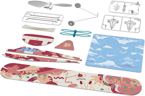 PLAYSTEM Rubber Band Aeroplane Kit - Fun STEM Learning Activity