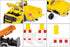 Siku 3505, 1500 1:50, RAM Pick-Up with Compressor Trailer, Metal/Plastic, Yellow/Orange, Incl. barriers and Toy Figure
