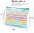 Waterproof Makeup Bag, Large Capacity Travel Cosmetic Bag, Zipper Pouch for Women, Beach Starfish Decor