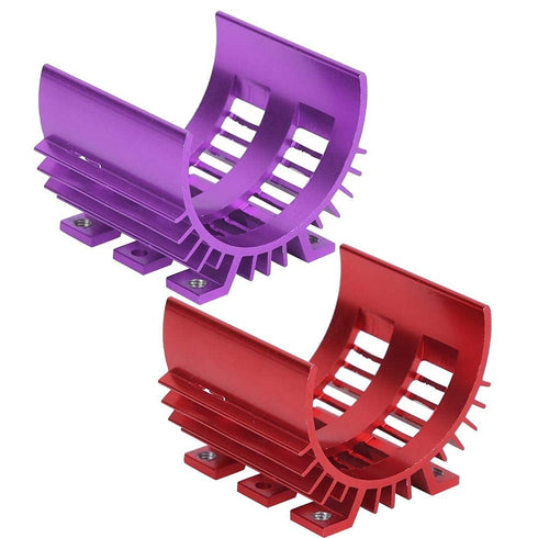 RC Heat Sink for Motor, Remote Control Car Engine Cooler, Fits Wltoys 144001 1/14 RC Car Upgrade Parts (Lila)