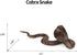 UANDME 8pcs Realistic Fake Snakes Toy Figurines for Prank Scare Birds, Cobra, Boa, Coral, Rattlesnake