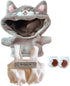 niannyyhouse Dog Suit Dress Up Hoodie & Corduroy Overalls for 7.8in Plush Doll Stuffed Figures (Gray)