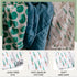 3 Pack 100% Set Parker Baby Swaddle Blankets - of Cotton Muslin Swaddle Blankets for Boys - Timber