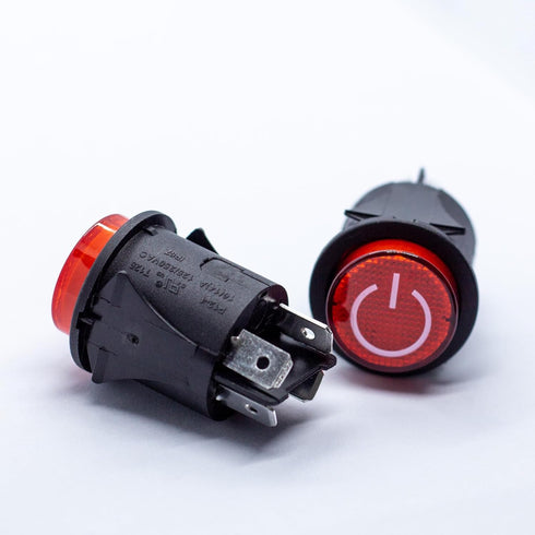 2Pcs Power Switch Electric Car Accessories for Kids, One-Button Start Replacement Parts