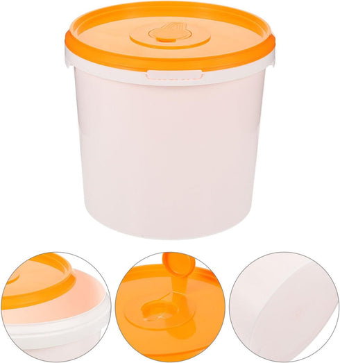 Travel Tissue Dispenser Portable Round Jar Container Baby Wipe Dispenser Refillable Diaper Wipe Case Mini Trash Can