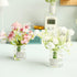 Set 1:6 Miniature Flowers in Vase - Scale Dollhouse Dcor with Realistic Details, Tiny Floral Arrangements for Micro
