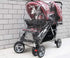 Universal Stroller Raincovers for Twins Baby Stroller Pushchair Waterproof Buggy Pram Raincoat Wind Dust Rain Covers PVC Double Carrycots Weather Shield Protector (Tandem Twin Buggy Rain Cover)