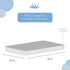 SHEETWORLD.COM 100% 24 38, SheetWorld Fitted Cotton Percale Portable Mini Crib Sheet x Solid White Woven, Made in USA